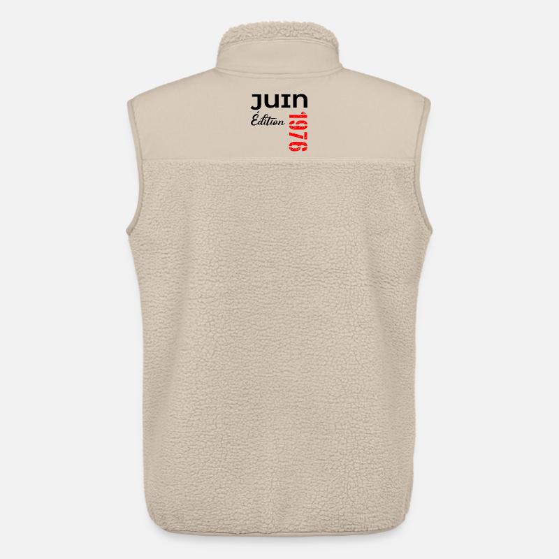 Juni 1976 – 50-jähriges Jubiläum - Unisex Sherpaweste von Stanley/Stella - Beige