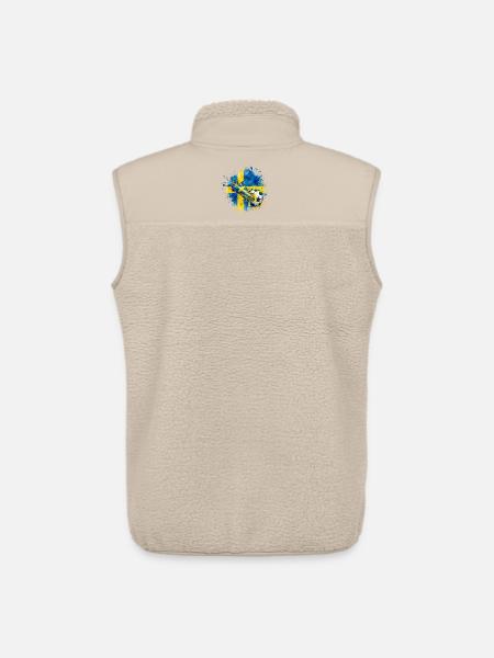 Fußball - Team Schweden - Unisex Sherpaweste von Stanley/Stella - Beige