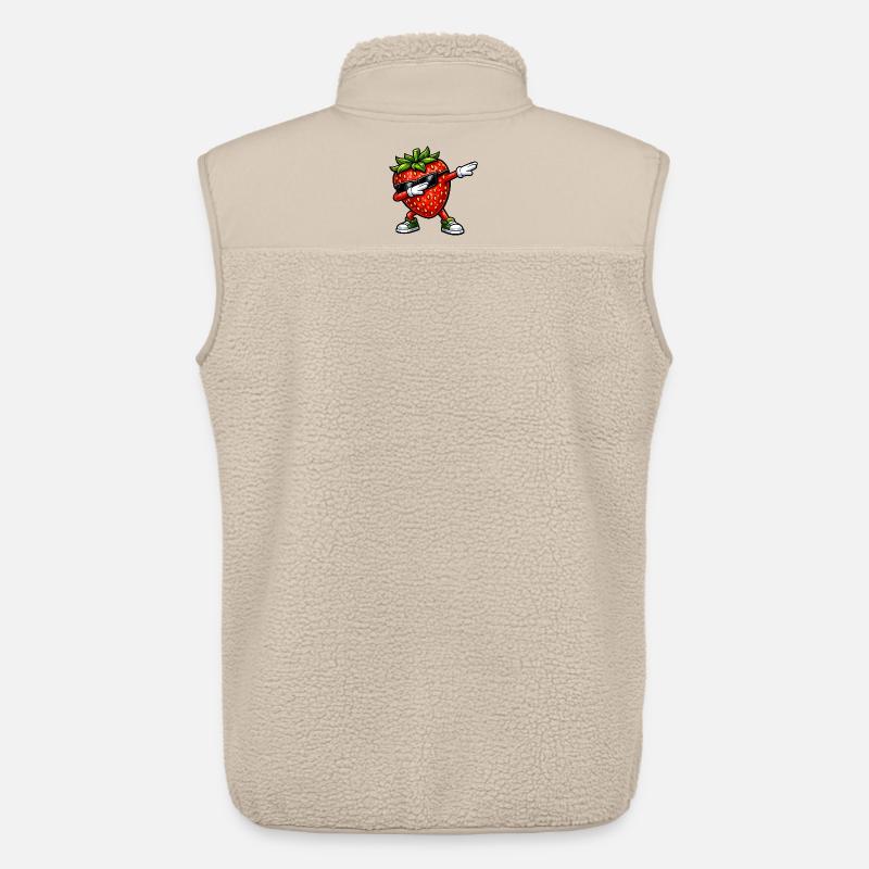 Dabbing Erdbeere - Unisex Sherpaweste von Stanley/Stella - Beige