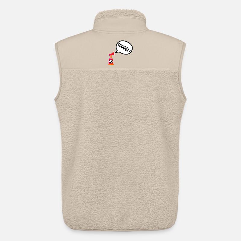 Fußball Stadion Tröte - Unisex Sherpaweste von Stanley/Stella - Beige