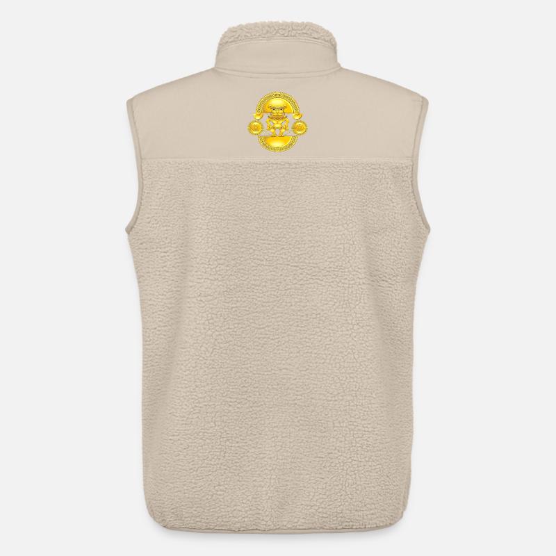 Le chaman doré - Veste sans manches sherpa unisexe Stanley/Stella - beige