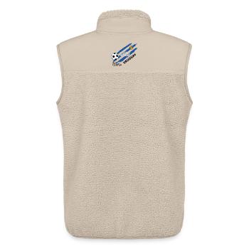 Uruguay Fußball Uruguay Fußball-Fantrikot - Unisex Sherpaweste von Stanley/Stella - Beige - Hinten - AI Model Male 178 light (178cm)