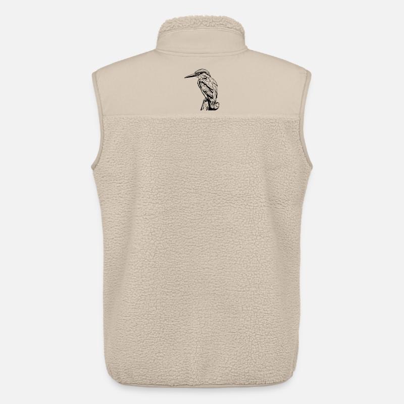 Specht / Eisvogel - Unisex Sherpaweste von Stanley/Stella - Beige
