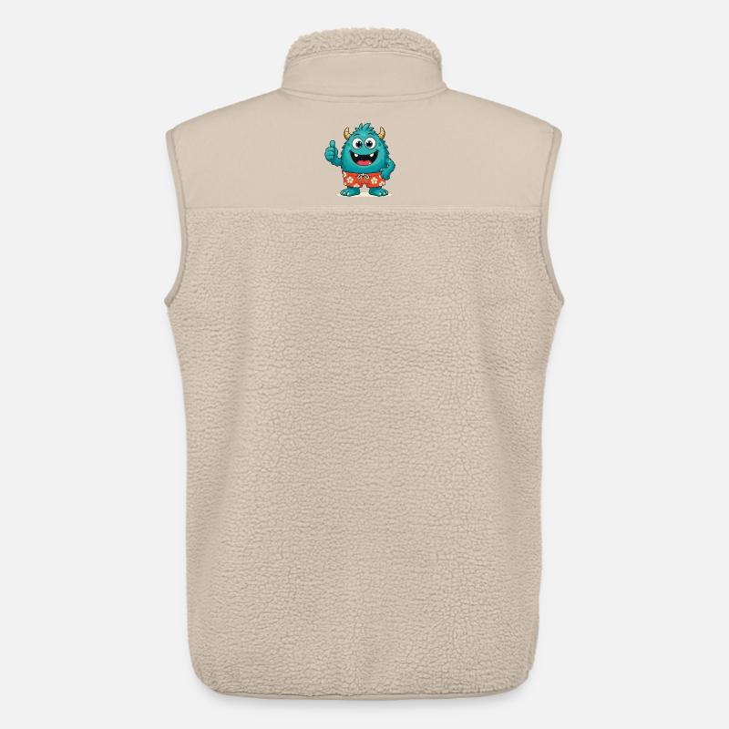 Monster mit Badehose - Unisex Sherpaweste von Stanley/Stella - Beige