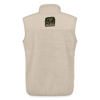 T-shirt Ultimate Predator de la pêche au brochet - Veste sans manches sherpa unisexe Stanley/Stella - beige - Dos - AI Model Male 178 light (178cm)