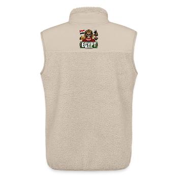 SkullCostume World Edition: Ägypten - Unisex Sherpaweste von Stanley/Stella - Beige - Hinten - AI Model Male 178 light (178cm)