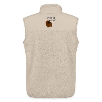 Kompostition Garten Wortwitz Humor Pflanzen - Unisex Sherpaweste von Stanley/Stella - Beige - Hinten - AI Model Male 178 light (178cm)