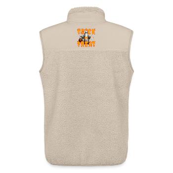 BONBONS OU SORT - Veste sans manches sherpa unisexe Stanley/Stella - beige - Dos - AI Model Male 178 light (178cm)