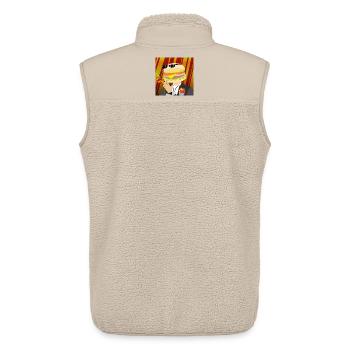 Mr. Burger - Unisex Sherpaweste von Stanley/Stella - Beige - Hinten - AI Model Male 178 light (178cm)