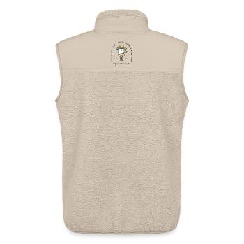 Camp d’été des Boy Scouts - Veste sans manches sherpa unisexe Stanley/Stella - beige - Dos - AI Model Male 178 light (178cm)
