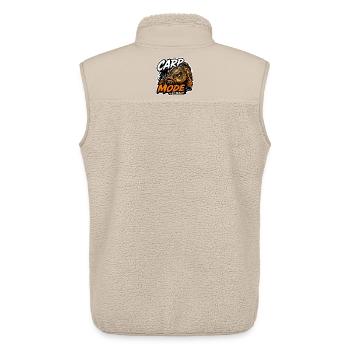 Pêche à la carpe Mode carpe - Veste sans manches sherpa unisexe Stanley/Stella - beige - Dos - AI Model Male 178 light (178cm)