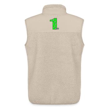 Numéro Un - Football - Veste sans manches sherpa unisexe Stanley/Stella - beige - Dos - AI Model Male 178 light (178cm)