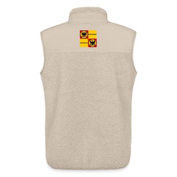 Deutschland Quadrat Wappen - Unisex Sherpaweste von Stanley/Stella - Beige - Hinten - AI Model Male 178 light (178cm)