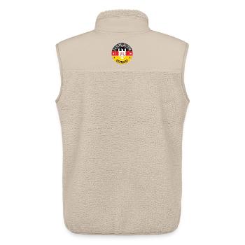 Kaiserslautern Eagle Badge Germany - Unisex Sherpa Gilet by Stanley/Stella - beige - Back - AI Model Male 178 light (178cm)