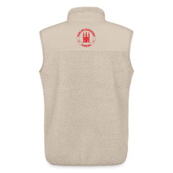 Hamburg Wappen – Freie Und Heimatstadt (Red) - Unisex Sherpaweste von Stanley/Stella - Beige - Hinten - AI Model Male 178 light (178cm)
