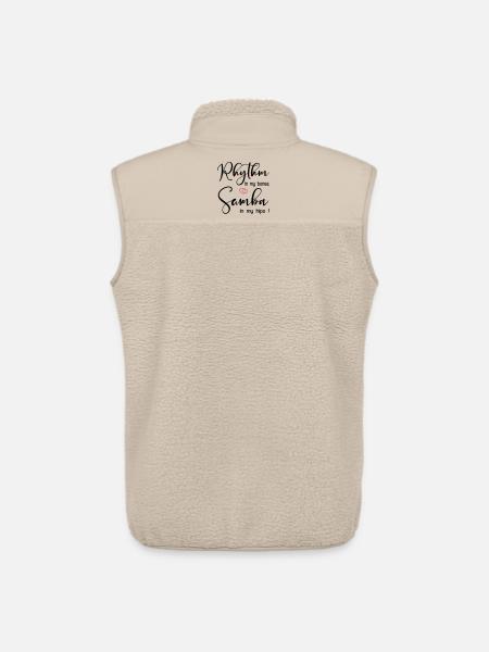 Samba Rhythm Dancing - Unisex Sherpa Gilet by Stanley/Stella - beige