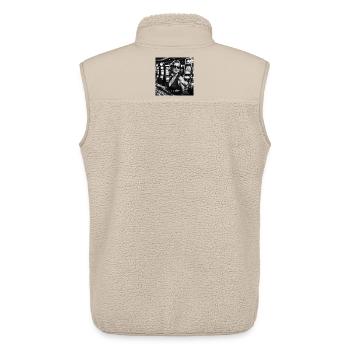 ImaSlot - Veste sans manches sherpa unisexe Stanley/Stella - beige - Dos - AI Model Male 178 light (178cm)