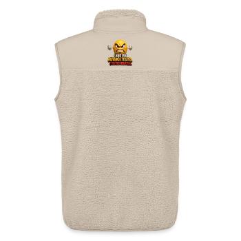 Patience tested negative - Unisex Sherpa Gilet by Stanley/Stella - beige - Back - AI Model Male 178 light (178cm)