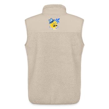 Bavaria Lemon Mustache - Unisex Sherpa Gilet by Stanley/Stella - beige - Back - AI Model Male 178 light (178cm)