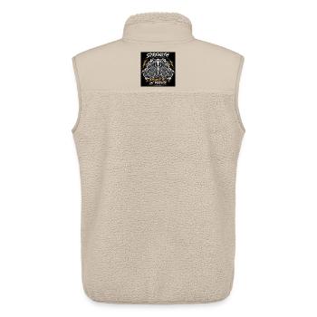 Power in Silence: Focus Design - Unisex Sherpa Gilet by Stanley/Stella - beige - Back - AI Model Male 178 light (178cm)