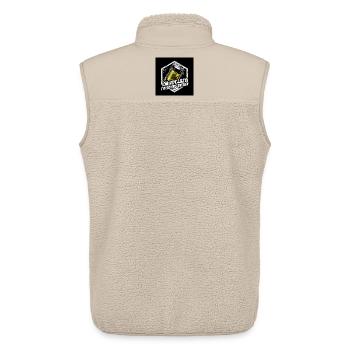 Energy-saving hero: Battery power - Unisex Sherpa Gilet by Stanley/Stella - beige - Back - AI Model Male 178 light (178cm)