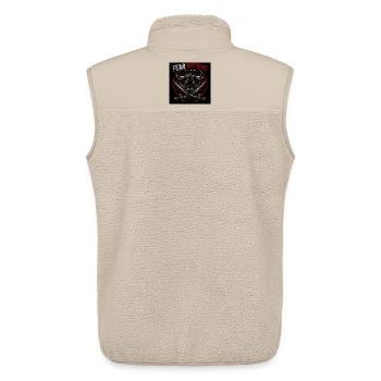 Stierkopf mit gekreuzten Schwertern - Unisex Sherpaweste von Stanley/Stella - Beige - Hinten - AI Model Male 178 light (178cm)