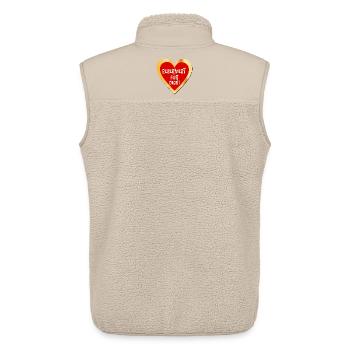 Reservierung Liebe Herz - Unisex Sherpaweste von Stanley/Stella - Beige - Hinten - AI Model Male 178 light (178cm)