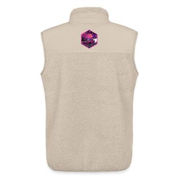 Retro 90er JDM S13 Sakura Lanterns Hex-Emblem - Unisex Sherpaweste von Stanley/Stella - Beige - Hinten - AI Model Male 178 light (178cm)