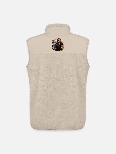 Löwe Predator Kraftshirt - Unisex Sherpaweste von Stanley/Stella - Beige