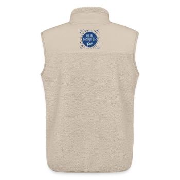 Dein größter Fan - Unisex Sherpaweste von Stanley/Stella - Beige - Hinten - AI Model Male 178 light (178cm)