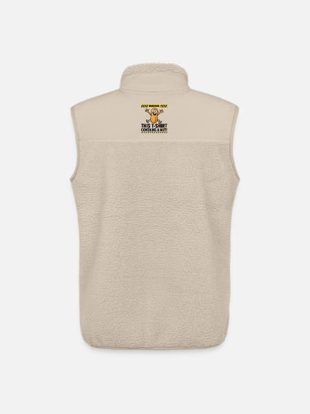 Warning_This_T-Shirt_Contains_A_Nut_10000px - Unisex Sherpaweste von Stanley/Stella - Beige
