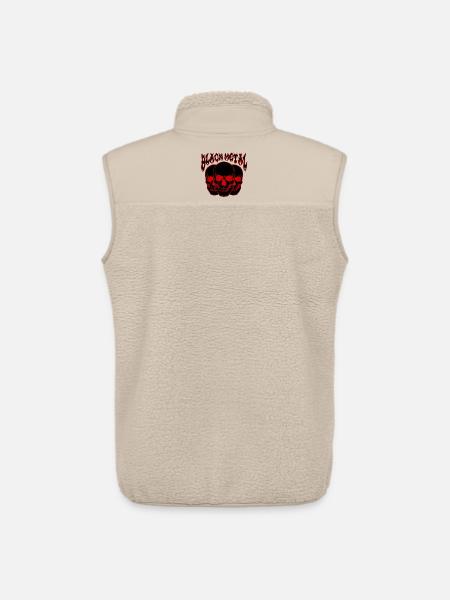 Triple skull Gothic - Unisex Sherpa Gilet by Stanley/Stella - beige