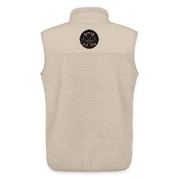 Old Iron Mechanische Legende - Unisex Sherpaweste von Stanley/Stella - Beige - Hinten - AI Model Male 178 light (178cm)