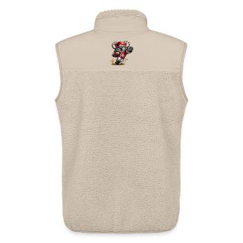 Süßer Koala spielt American Football - Unisex Sherpaweste von Stanley/Stella - Beige - Hinten - AI Model Male 178 light (178cm)