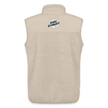NEURODIVERGENT NEURODIVERSITÄT - Unisex Sherpaweste von Stanley/Stella - Beige - Hinten - AI Model Male 178 light (178cm)