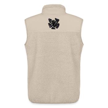 Night Panther Neon Headphones - Unisex Sherpa Gilet by Stanley/Stella - beige - Back - AI Model Male 178 light (178cm)