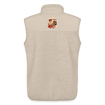 Too Rockabilly For Your Rules: 50s Diner PinUp - Unisex Sherpa Gilet by Stanley/Stella - beige - Back - AI Model Male 178 light (178cm)