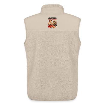 Too Rockabilly For Your Rules: 50s Diner PinUp - Unisex Sherpa Gilet by Stanley/Stella - beige - Back - AI Model Male 178 light (178cm)