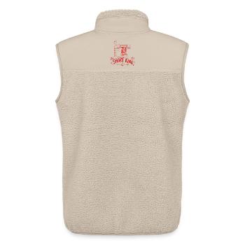 Short King - Unisex Sherpa Gilet by Stanley/Stella - beige - Back - AI Model Male 178 light (178cm)