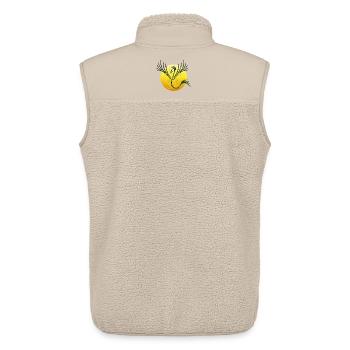 Solar Phoenix - The Rebirth of Light - Unisex Sherpa Gilet by Stanley/Stella - beige - Back - AI Model Male 178 light (178cm)