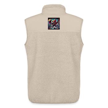 Bat Apocalypse - Unisex Sherpaweste von Stanley/Stella - Beige - Hinten - AI Model Male 178 light (178cm)