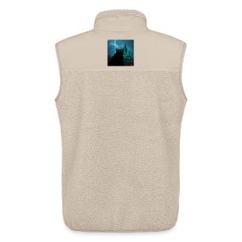 Der König der Matrix: Akzelerationismus & Kosmos - Unisex Sherpaweste von Stanley/Stella - Beige - Hinten - AI Model Male 178 light (178cm)