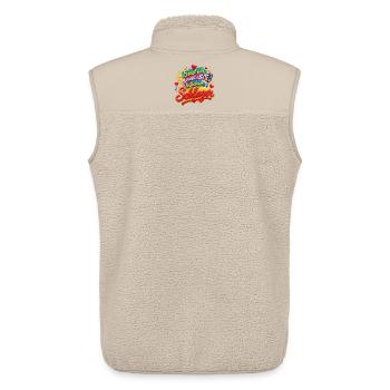 Schlager Party , Sind wir nicht alle ............. - Unisex Sherpaweste von Stanley/Stella - Beige - Hinten - AI Model Male 178 light (178cm)