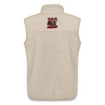 Kein ABS ESP Radar – Echte Männer - Unisex Sherpaweste von Stanley/Stella - Beige - Hinten - AI Model Male 178 light (178cm)