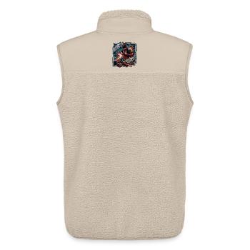 The Welder Funkenkraft - Unisex Sherpaweste von Stanley/Stella - Beige - Hinten - AI Model Male 178 light (178cm)