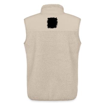Grunge Textur Hintergrund (Used Look) - Unisex Sherpaweste von Stanley/Stella - Beige - Hinten - AI Model Male 178 light (178cm)