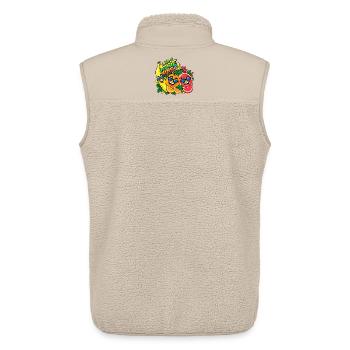 Veggie Wins Obst - Unisex Sherpaweste von Stanley/Stella - Beige - Hinten - AI Model Male 178 light (178cm)