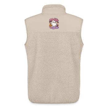 Too Cute to Spook Geist - Unisex Sherpaweste von Stanley/Stella - Beige - Hinten - AI Model Male 178 light (178cm)