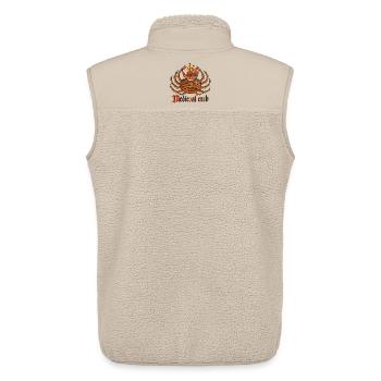 Mittelalterliche Krabbe und königliches Schiff - Unisex Sherpaweste von Stanley/Stella - Beige - Hinten - AI Model Male 178 light (178cm)