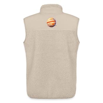 Oranger Jupiter Orbit - Unisex Sherpaweste von Stanley/Stella - Beige - Hinten - AI Model Male 178 light (178cm)
